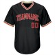 Custom Black Red-Cream Authentic Throwback Rib-Knit Baseball Jersey Shirt Custom Black Red-Cream Authentic Throwback Rib-Knit Baseball Jersey Shirt