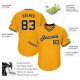 Custom Gold Black-White Authentic Throwback Rib-Knit Baseball Jersey Shirt Custom Gold Black-White Authentic Throwback Rib-Knit Baseball Jersey Shirt