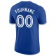 Custom Royal White Performance T-Shirt