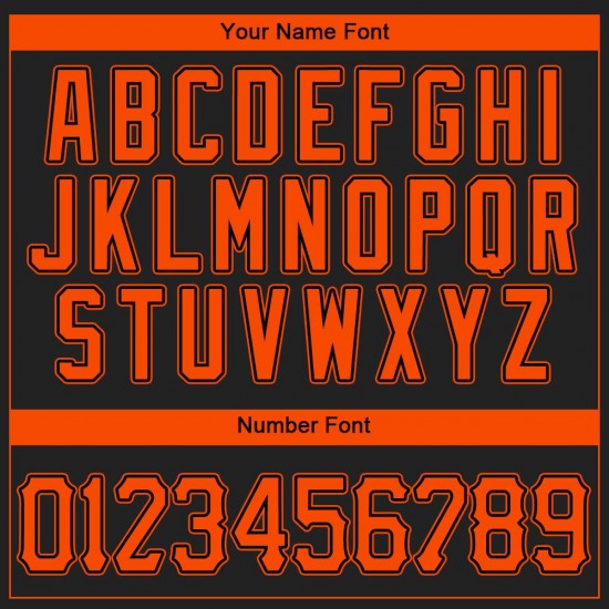Custom Black Orange Authentic Baseball Jersey