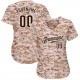 Custom Camo Brown-White Authentic Baseball Jersey Custom Camo Brown-White Authentic Baseball Jersey