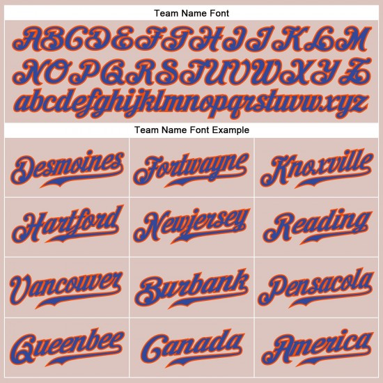 Custom Camo Royal-Orange Authentic Baseball Jersey