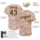 Custom Camo Black-Gold Authentic Baseball Jersey Custom Camo Black-Gold Authentic Baseball Jersey