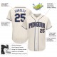 Custom Cream Royal-Gold Authentic Baseball Jersey Custom Cream Royal-Gold Authentic Baseball Jersey
