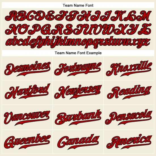 Custom Cream Black Strip Red-Black Authentic Baseball Jersey Custom Cream Black Strip Red-Black Authentic Baseball Jersey