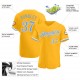 Custom Gold Light Blue-White Authentic Baseball Jersey