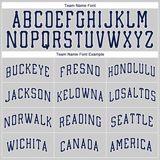 Custom Gray Navy-White Authentic Baseball Jersey Custom Gray Navy-White Authentic Baseball Jersey