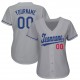 Custom Gray Royal-Red Baseball Jersey Custom Gray Royal-Red Baseball Jersey