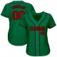 Custom Kelly Green Red-Black Authentic Baseball Jersey Custom Kelly Green Red-Black Authentic Baseball Jersey