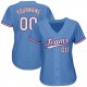 Custom Light Blue White-Red Authentic Baseball Jersey Custom Light Blue White-Red Authentic Baseball Jersey