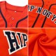 Custom Orange White-Navy Authentic Baseball Jersey Custom Orange White-Navy Authentic Baseball Jersey