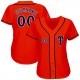 Custom Orange Navy-Gray Authentic Baseball Jersey Custom Orange Navy-Gray Authentic Baseball Jersey