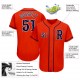 Custom Orange Navy-Gray Authentic Baseball Jersey Custom Orange Navy-Gray Authentic Baseball Jersey