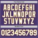 Custom Purple White-Gold Authentic Baseball Jersey Custom Purple White-Gold Authentic Baseball Jersey