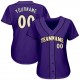 Custom Purple White-Old Gold Authentic Baseball Jersey Custom Purple White-Old Gold Authentic Baseball Jersey