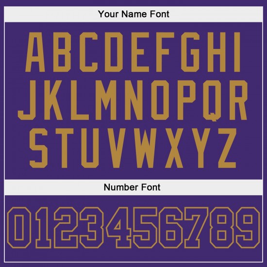 Custom Purple Purple-Old Gold Authentic Baseball Jersey Custom Purple Purple-Old Gold Authentic Baseball Jersey