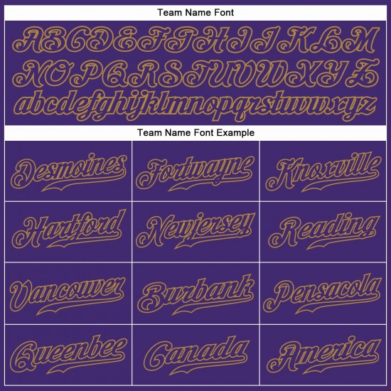 Custom Purple Purple-Old Gold Authentic Baseball Jersey Custom Purple Purple-Old Gold Authentic Baseball Jersey