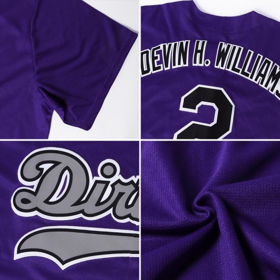 Custom Purple Purple-Old Gold Authentic Baseball Jersey Custom Purple Purple-Old Gold Authentic Baseball Jersey