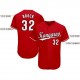 Custom Red White-Black Baseball Jersey Custom Red White-Black Baseball Jersey