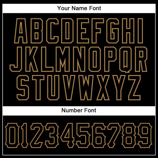 Custom Black Old Gold Strip Black Authentic Baseball Jersey Custom Black Old Gold Strip Black Authentic Baseball Jersey