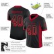 Custom Black Red-Old Gold Mesh Drift Fashion Football Jersey Custom Black Red-Old Gold Mesh Drift Fashion Football Jersey