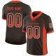 Custom Brown Orange-White Mesh Drift Fashion Football Jersey Custom Brown Orange-White Mesh Drift Fashion Football Jersey