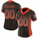 Custom Brown Orange-White Mesh Drift Fashion Football Jersey Custom Brown Orange-White Mesh Drift Fashion Football Jersey