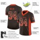 Custom Brown Orange-White Mesh Drift Fashion Football Jersey Custom Brown Orange-White Mesh Drift Fashion Football Jersey