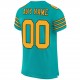 Custom Aqua Gold-Black Mesh Authentic Football Jersey Custom Aqua Gold-Black Mesh Authentic Football Jersey