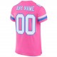 Custom Pink White-Powder Blue Mesh Authentic Football Jersey Custom Pink White-Powder Blue Mesh Authentic Football Jersey