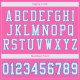 Custom Pink White-Powder Blue Mesh Authentic Football Jersey Custom Pink White-Powder Blue Mesh Authentic Football Jersey