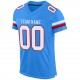 Custom Powder Blue White-Red Mesh Authentic Football Jersey Custom Powder Blue White-Red Mesh Authentic Football Jersey