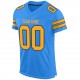 Custom Powder Blue Gold-Navy Mesh Authentic Football Jersey Custom Powder Blue Gold-Navy Mesh Authentic Football Jersey