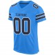 Custom Powder Blue Navy-White Mesh Authentic Football Jersey Custom Powder Blue Navy-White Mesh Authentic Football Jersey