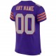 Custom Purple Gray-Orange Mesh Authentic Football Jersey Custom Purple Gray-Orange Mesh Authentic Football Jersey