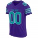 Custom Purple Aqua-White Mesh Authentic Football Jersey Custom Purple Aqua-White Mesh Authentic Football Jersey