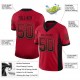Custom Red Black-Old Gold Mesh Drift Fashion Football Jersey Custom Red Black-Old Gold Mesh Drift Fashion Football Jersey