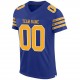 Custom Royal Gold-White Mesh Authentic Football Jersey Custom Royal Gold-White Mesh Authentic Football Jersey