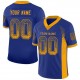 Custom Royal Gold-Navy Mesh Drift Fashion Football Jersey Custom Royal Gold-Navy Mesh Drift Fashion Football Jersey