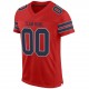Custom Scarlet Navy-Light Gray Mesh Authentic Football Jersey Custom Scarlet Navy-Light Gray Mesh Authentic Football Jersey