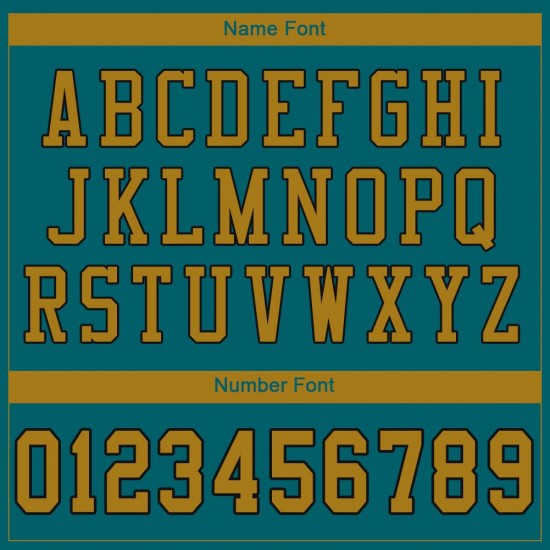 Custom Teal Old Gold-Black Mesh Authentic Football Jersey Custom Teal Old Gold-Black Mesh Authentic Football Jersey