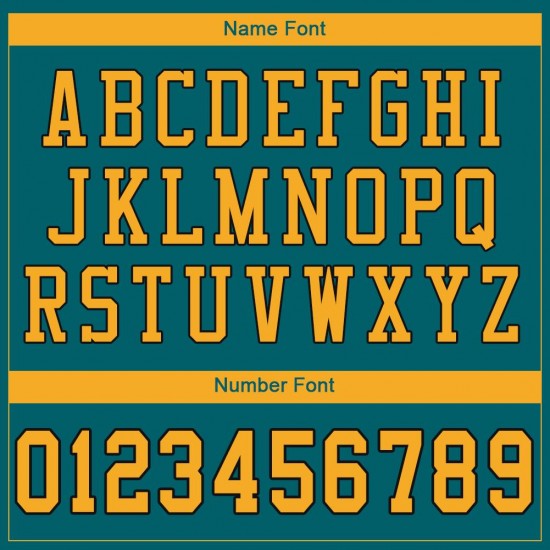 Custom Teal Gold-Black Mesh Authentic Football Jersey Custom Teal Gold-Black Mesh Authentic Football Jersey
