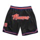Custom Black Orange-Royal Authentic Throwback Basketball Shorts Custom Black Orange-Royal Authentic Throwback Basketball Shorts
