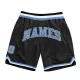 Custom Black Light Blue-White Authentic Throwback Basketball Shorts Custom Black Light Blue-White Authentic Throwback Basketball Shorts