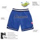 Custom Blue Navy-White Authentic Throwback Basketball Shorts Custom Blue Navy-White Authentic Throwback Basketball Shorts