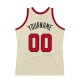 Custom Cream Red-Black Authentic Throwback Basketball Jersey Custom Cream Red-Black Authentic Throwback Basketball Jersey