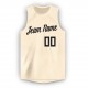 Custom Cream Black Round Neck Basketball Jersey Custom Cream Black Round Neck Basketball Jersey