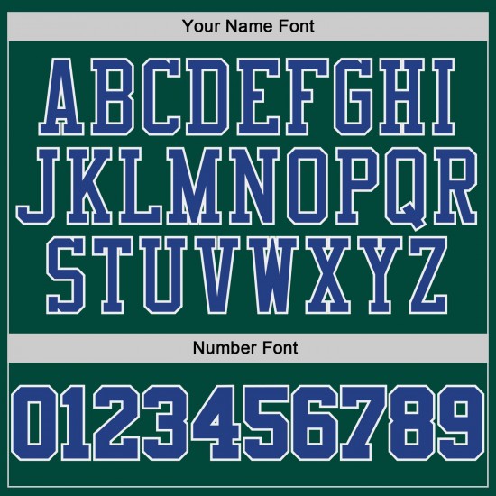 Custom Kelly Green Royal-White Authentic Throwback Basketball Jersey Custom Kelly Green Royal-White Authentic Throwback Basketball Jersey