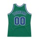 Custom Kelly Green Royal-White Authentic Throwback Basketball Jersey Custom Kelly Green Royal-White Authentic Throwback Basketball Jersey