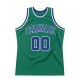 Custom Kelly Green Royal-White Authentic Throwback Basketball Jersey Custom Kelly Green Royal-White Authentic Throwback Basketball Jersey